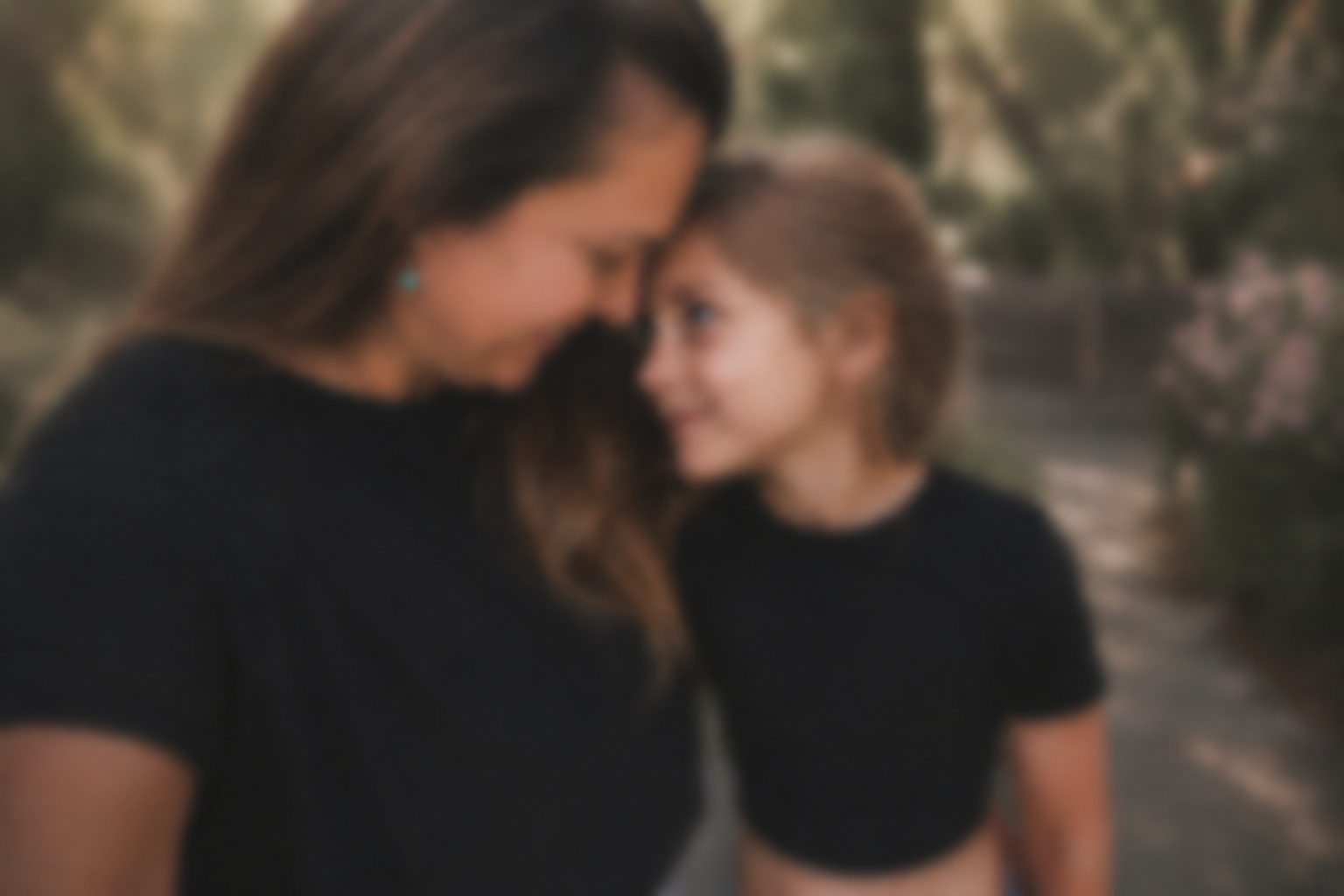 Marina and her daughter Maya at the beach